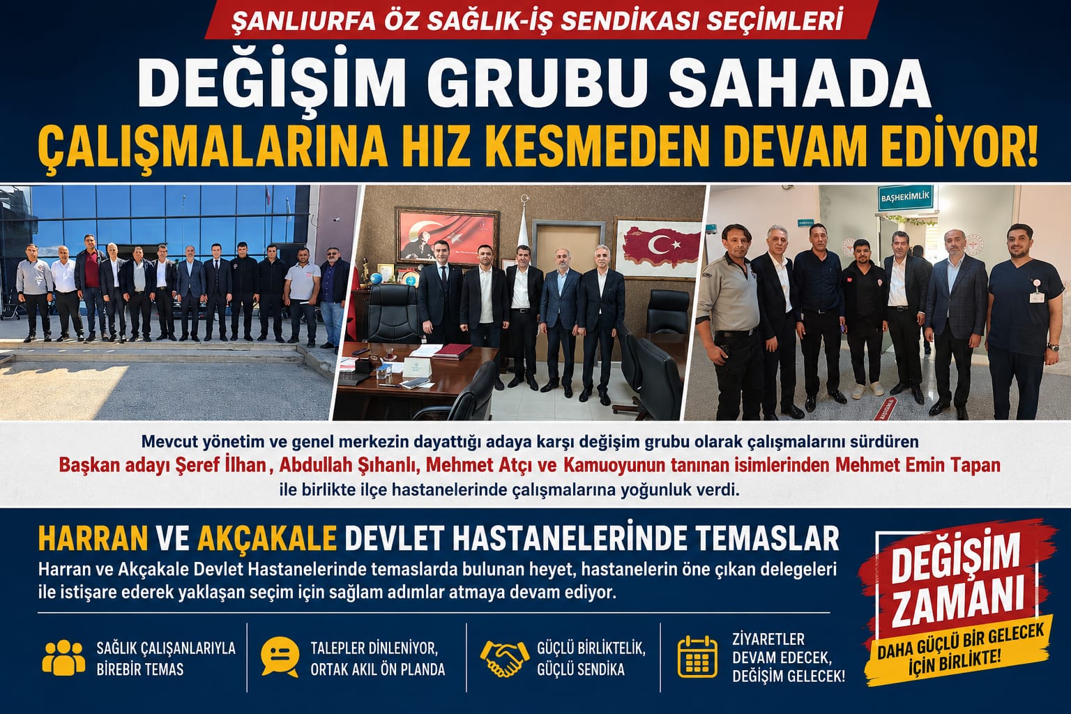 Şeref İlhan Ekibiyle Sahaya İndi: “İlçelerde Kritik Temas”