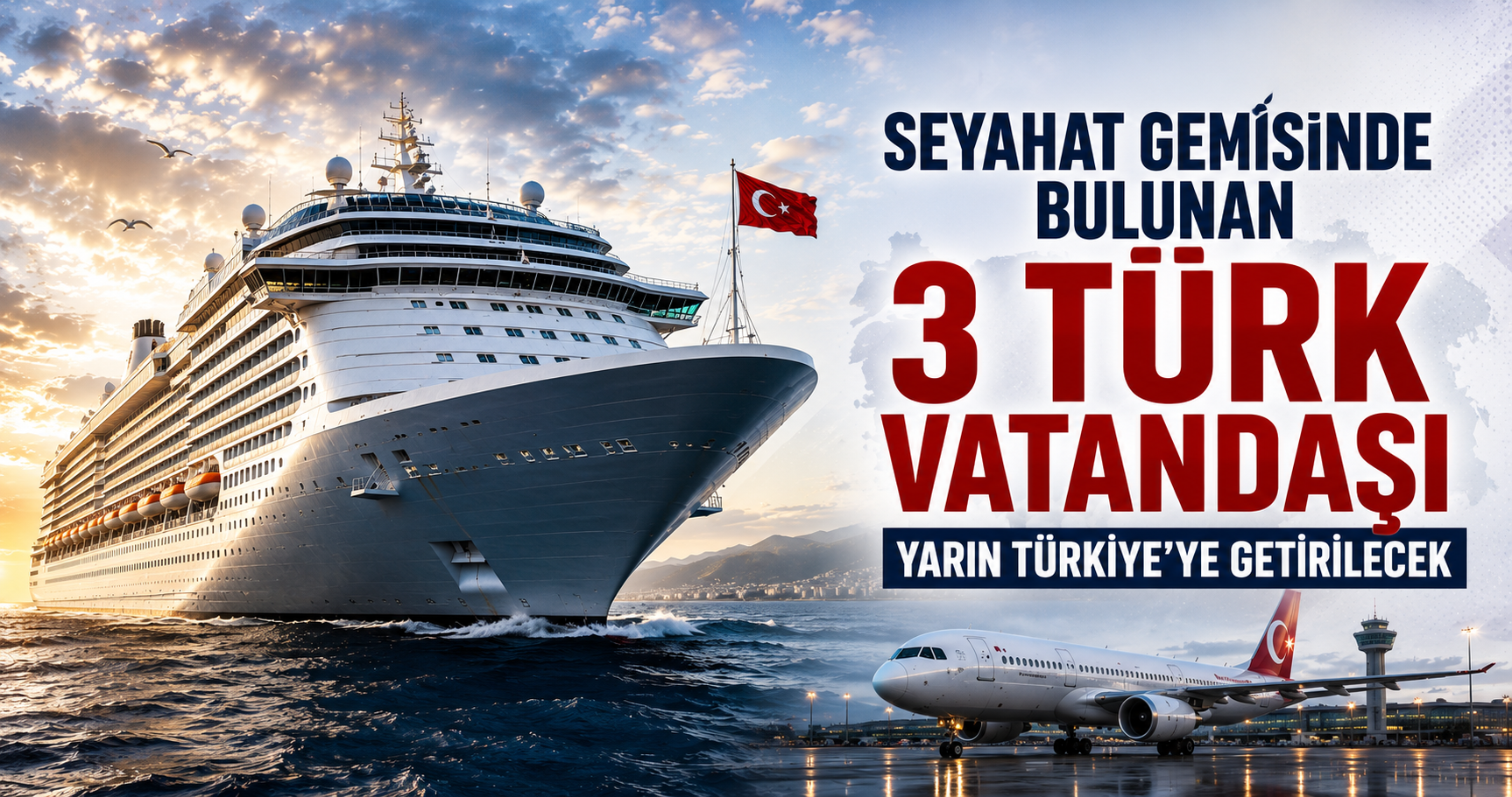 Gemideki 3 Türk Vatandaşı Türkiye’ye getiriliyor.