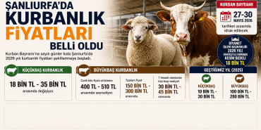 şanlıurfada kurban fiyatları 2026